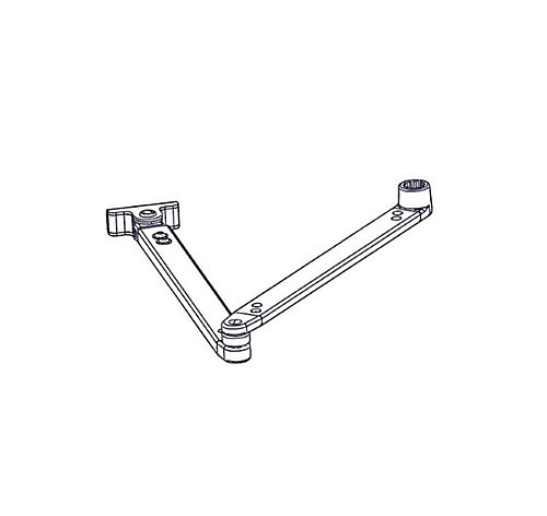 Dorma ED100 ED250 standaard duwarm zilver