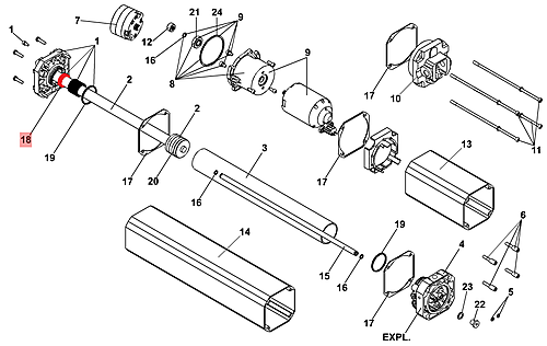 Faac seal EU 2028/SP-Z20 GASKET